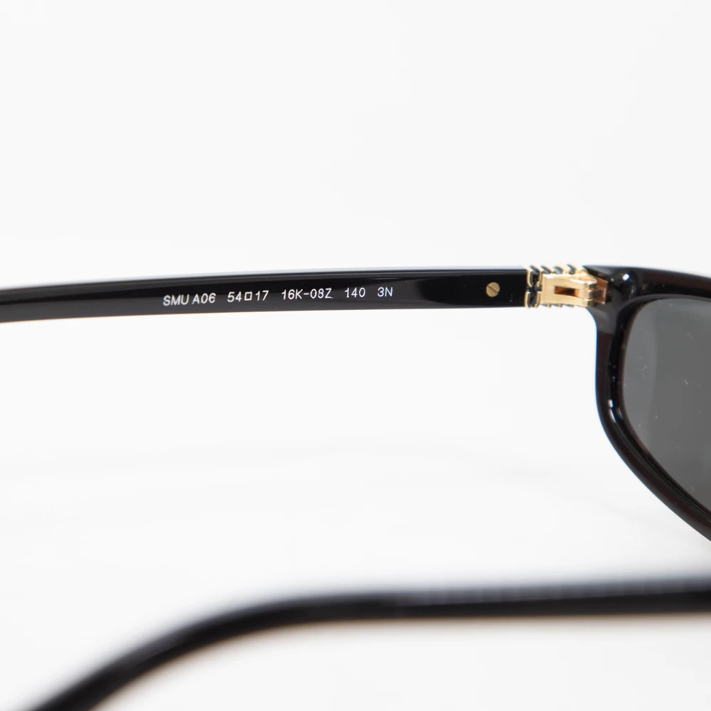 Miu Miu Black Oval Tinted Sunglasses