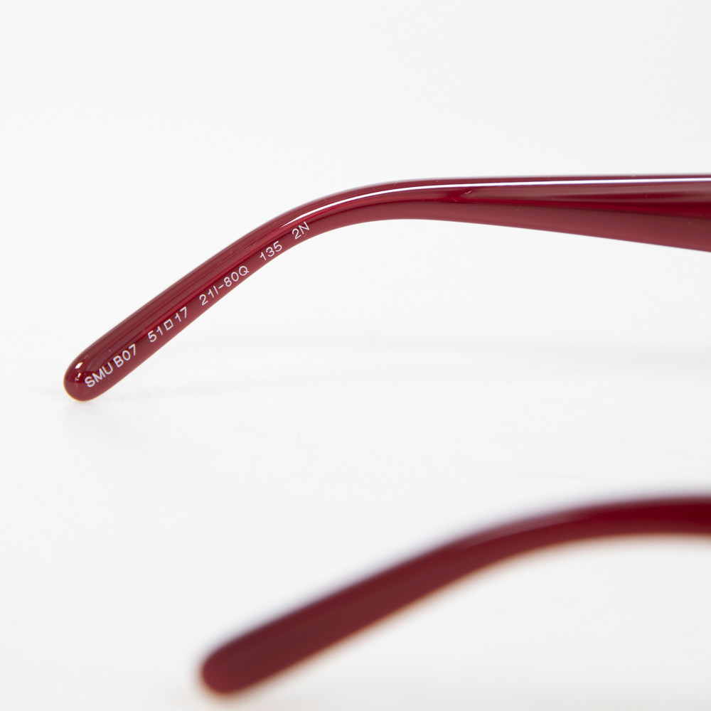 Miu Miu Red Half Rim Sunglasses