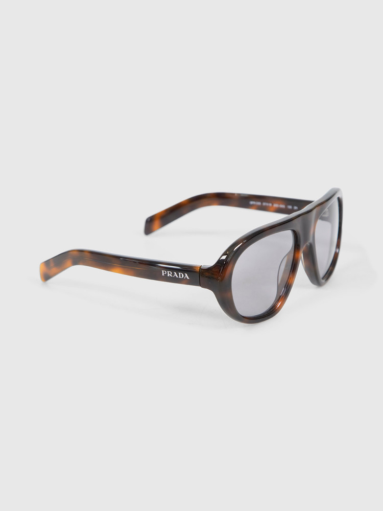 Prada Havana C05S Sole Aviator Sunglasses