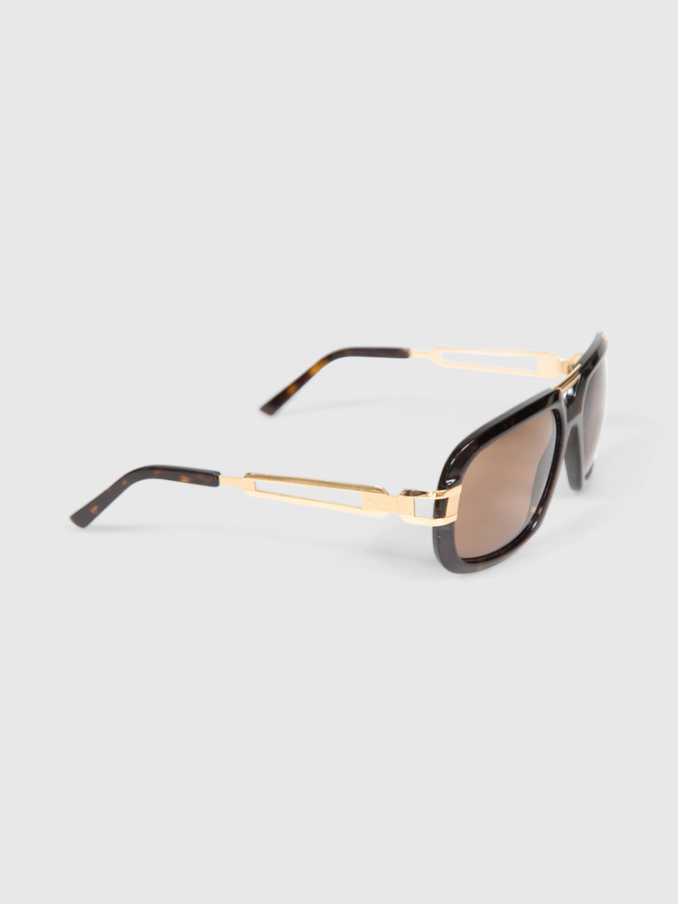 Cazal Tortoiseshell Aviator Sunglasses