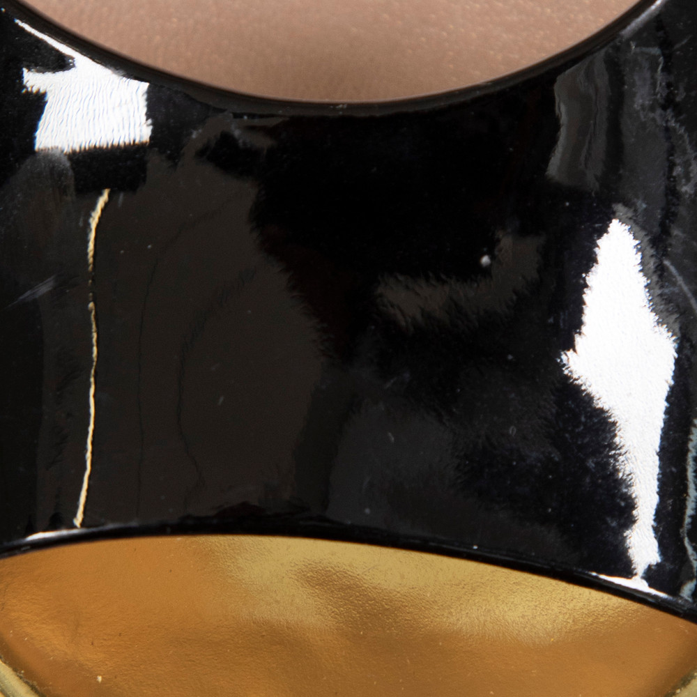 Versace Black Patent Leather Heels