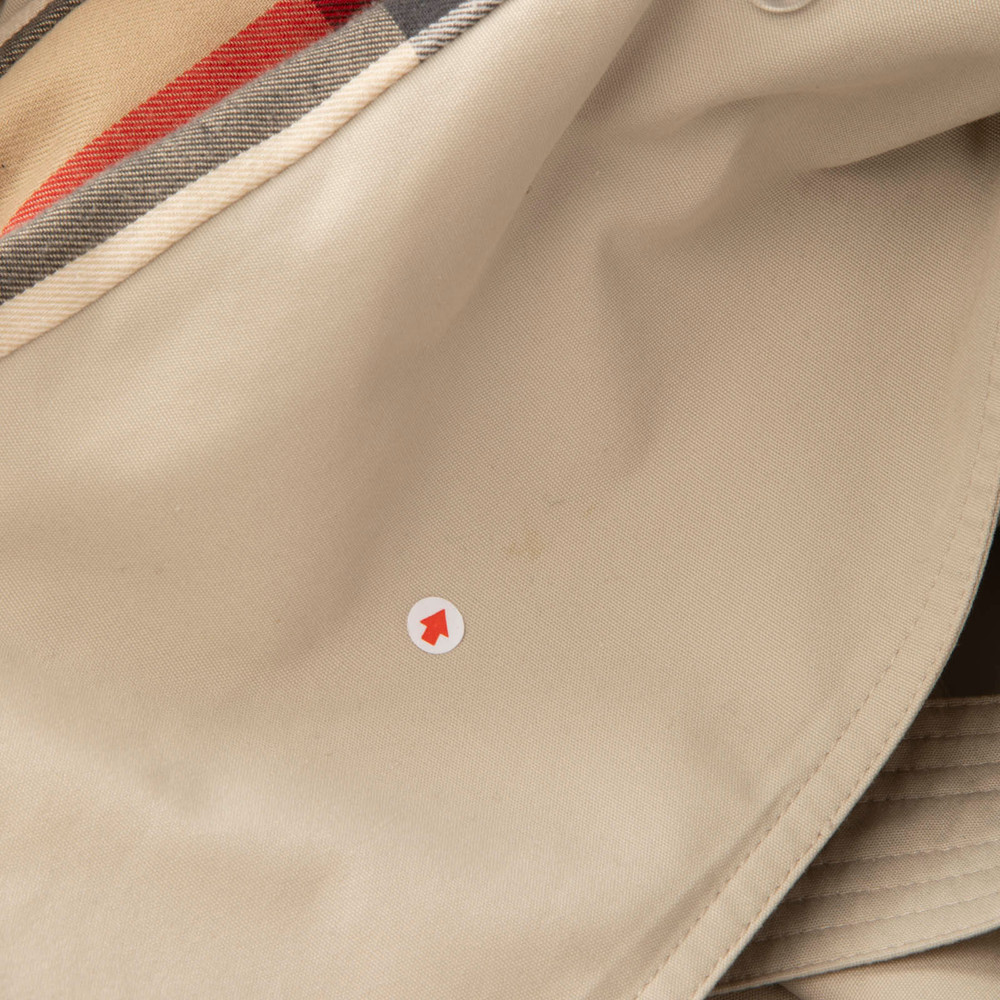 Burberry Ecru Mid Length Trench Coat