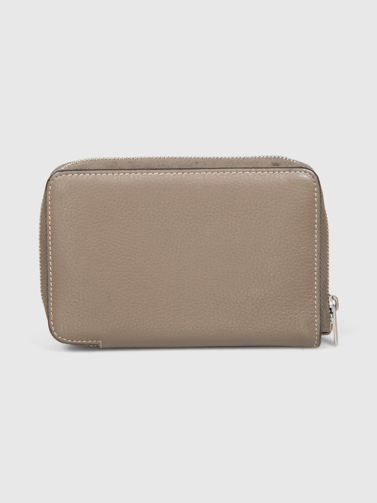 Céline Grey Leather Continental Wallet