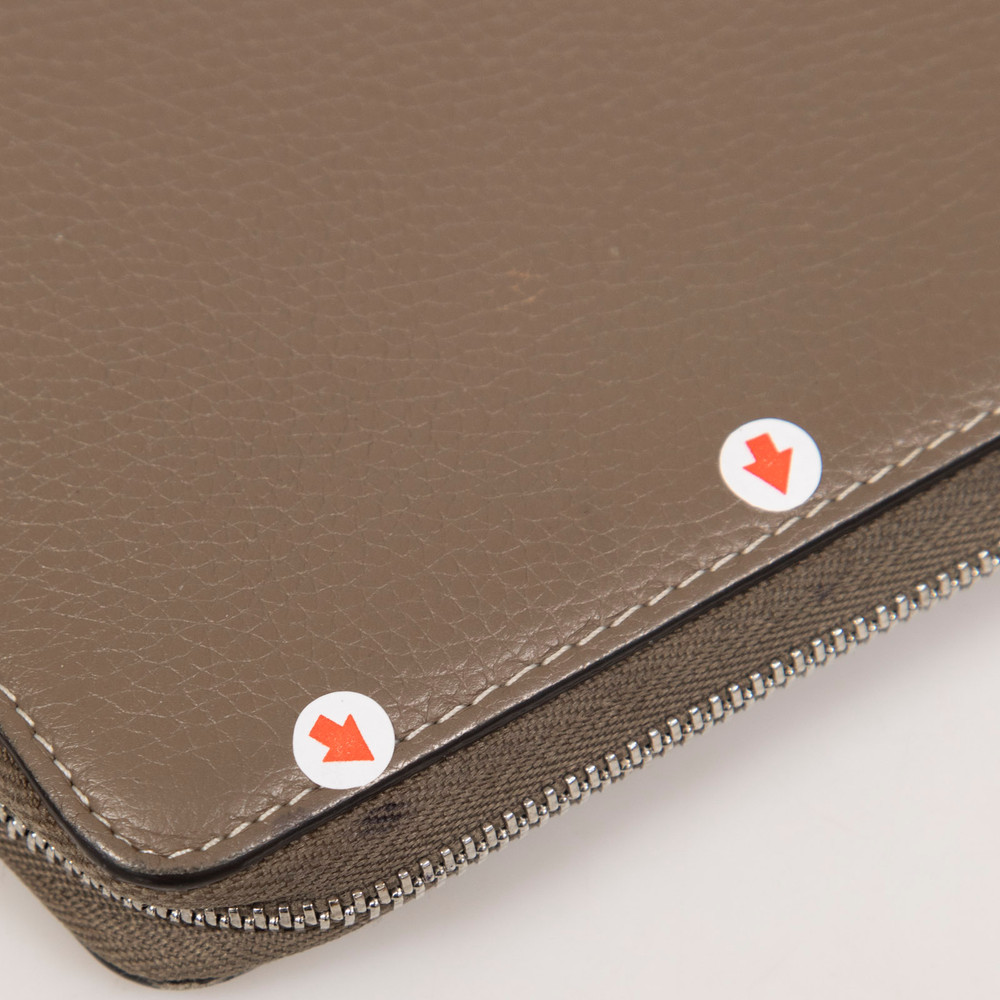 Céline Grey Leather Continental Wallet