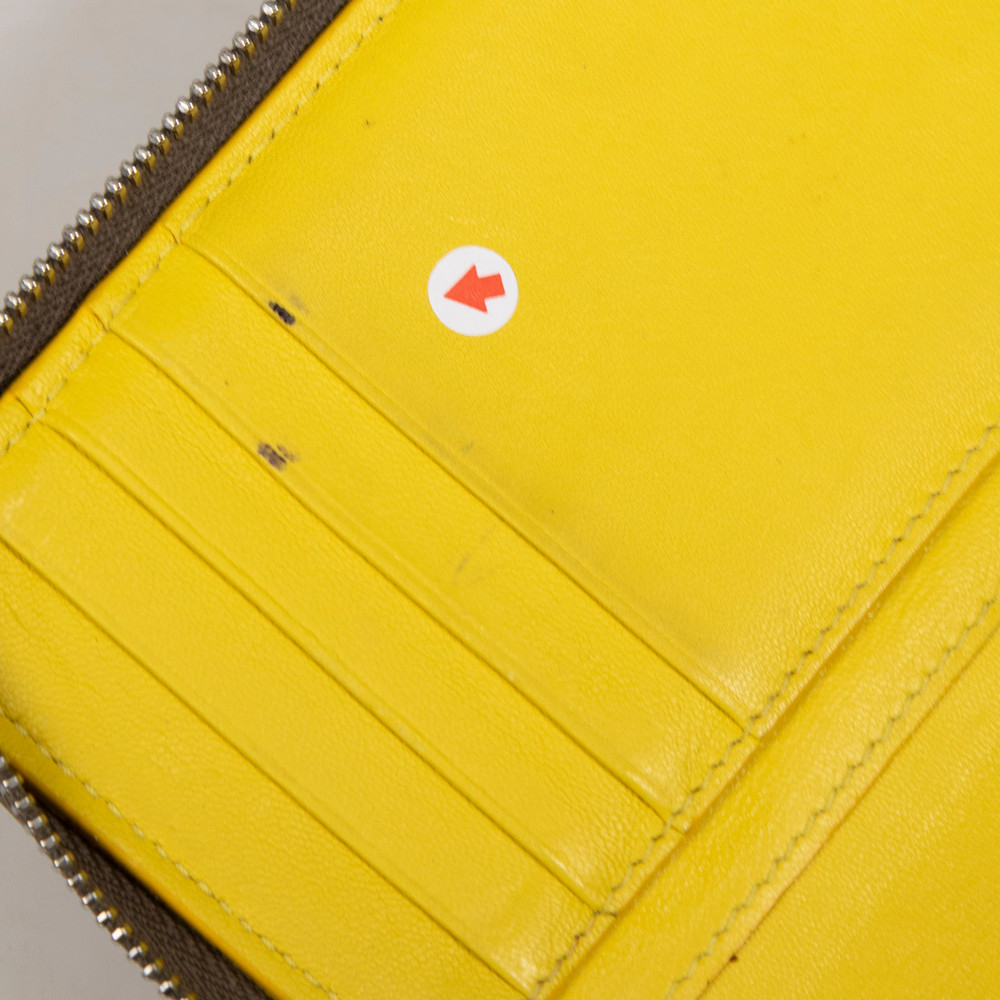 Céline Grey Leather Continental Wallet