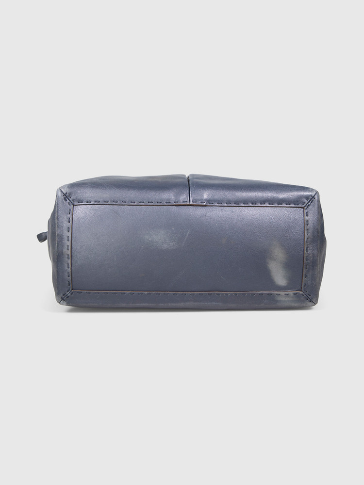Anya Hindmarch Navy Leather Tote Bag