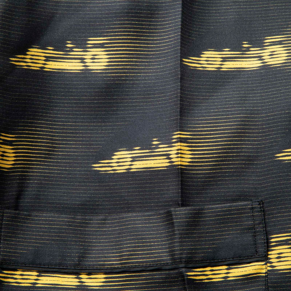 Prada Black & Yellow Silk Pyjama Set