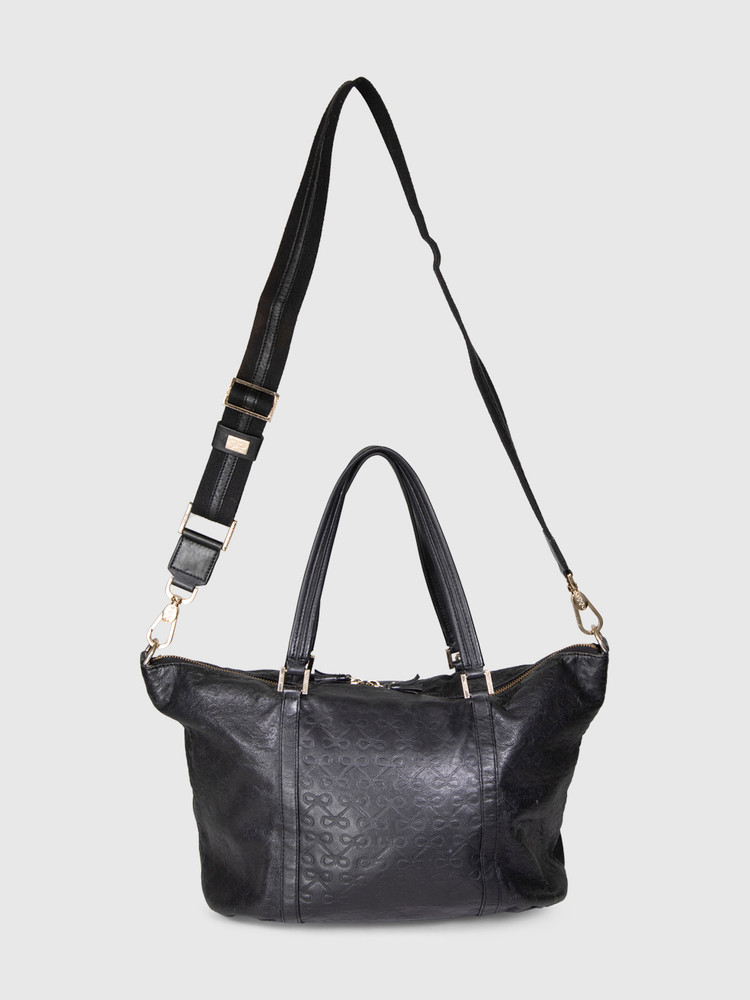 Anya Hindmarch Black Leather Tote Bag