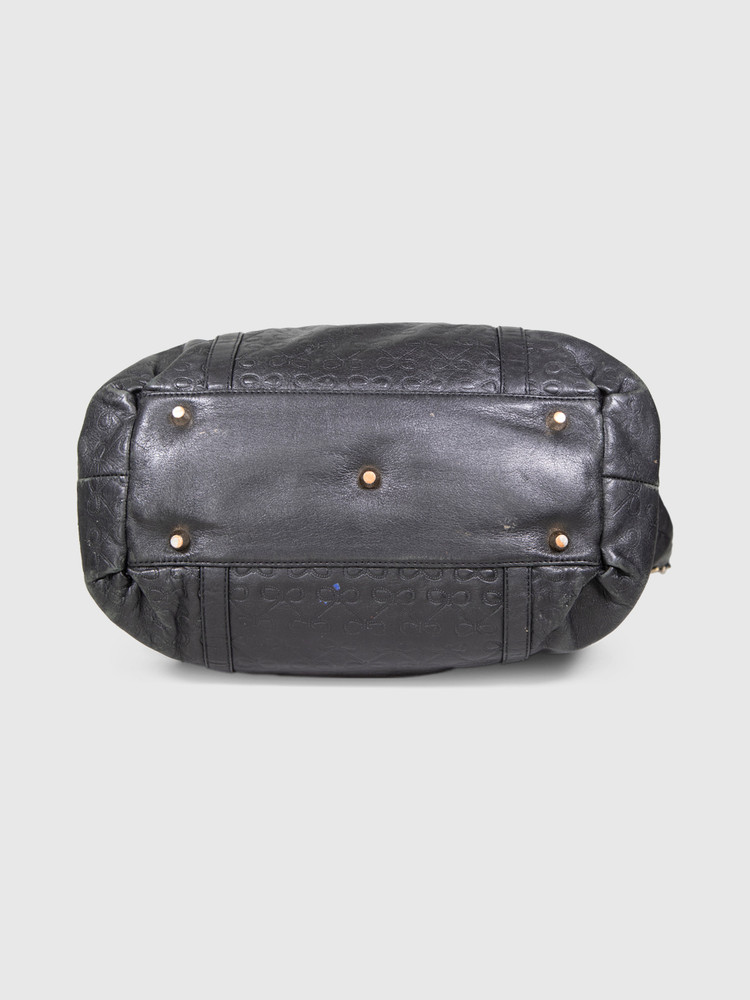Anya Hindmarch Black Leather Tote Bag