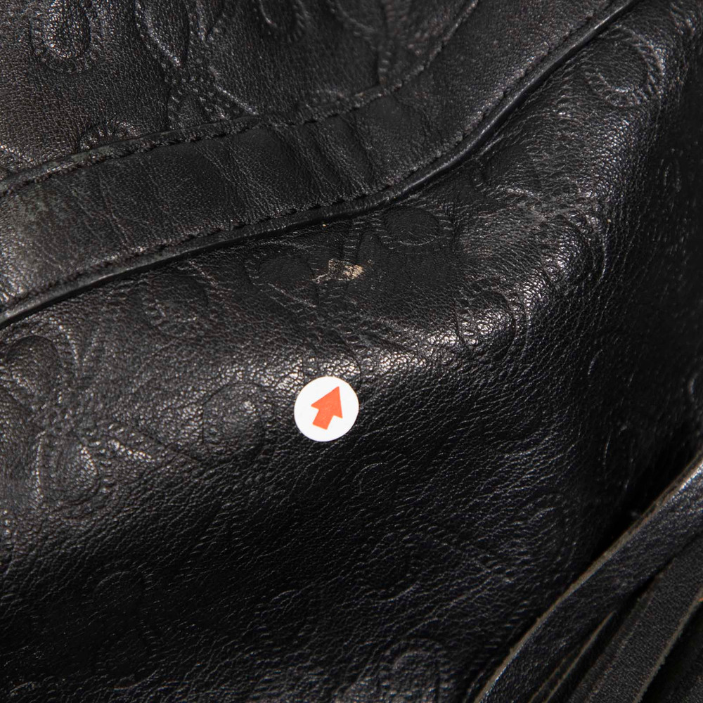 Anya Hindmarch Black Leather Tote Bag