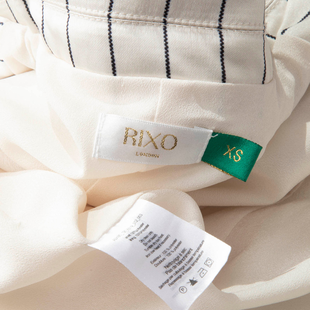 Rixo Ecru & Black Striped Toni Blazer