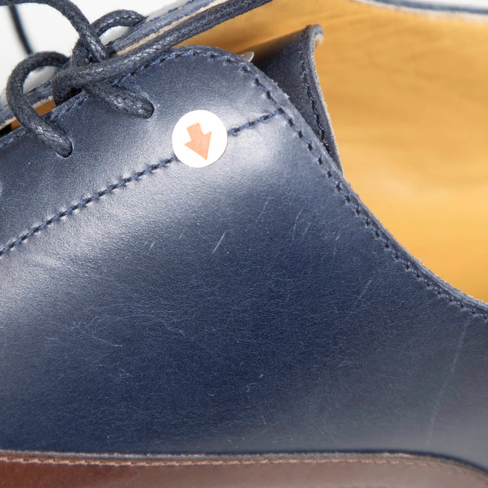 Hermès Lace Up Panelled Leather Oxfords