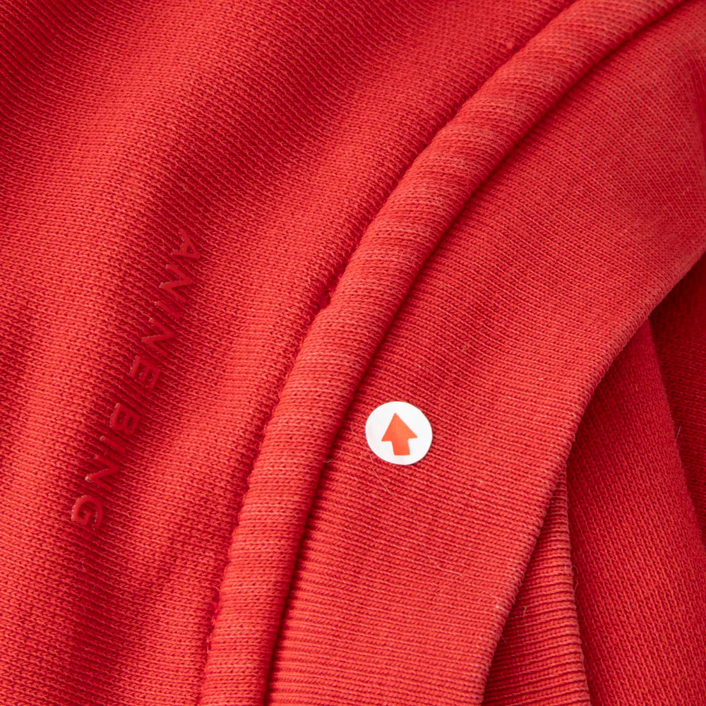 Anine Bing Red Embroidered Logo Jogger Set