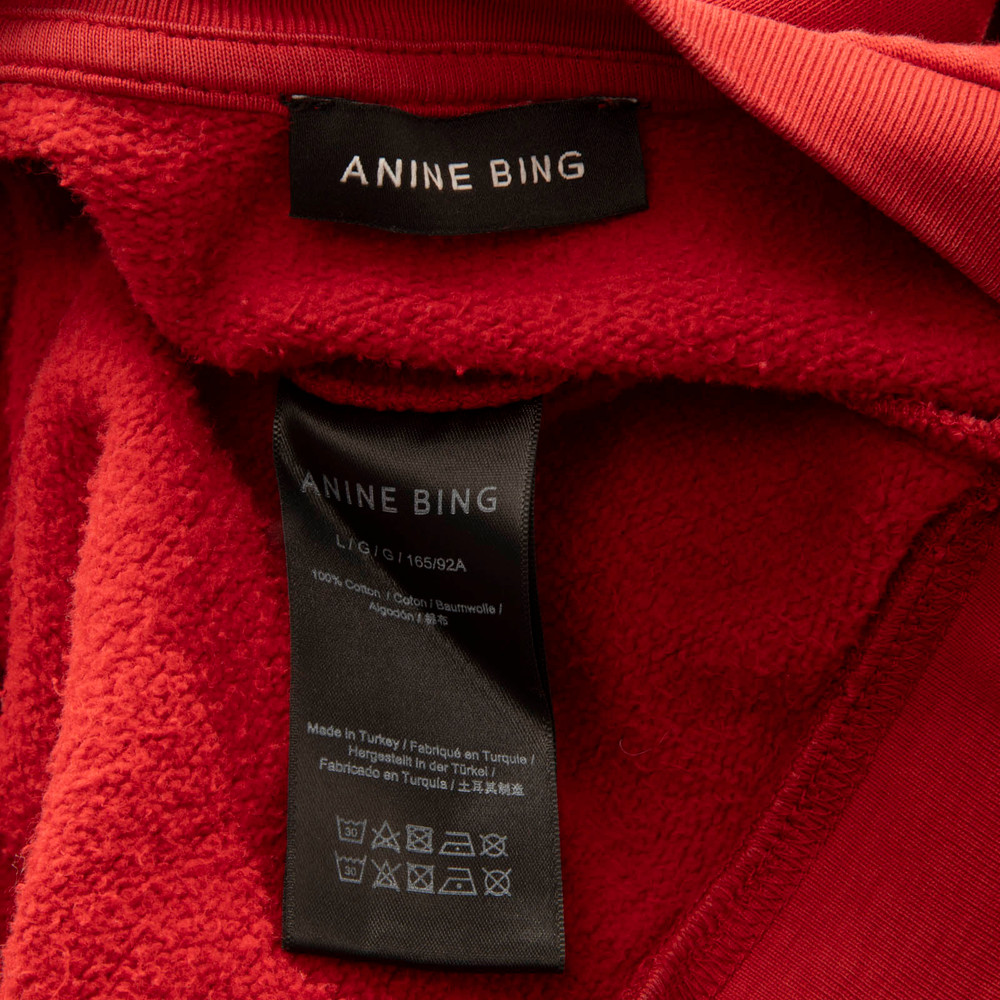 Anine Bing Red Embroidered Logo Jogger Set