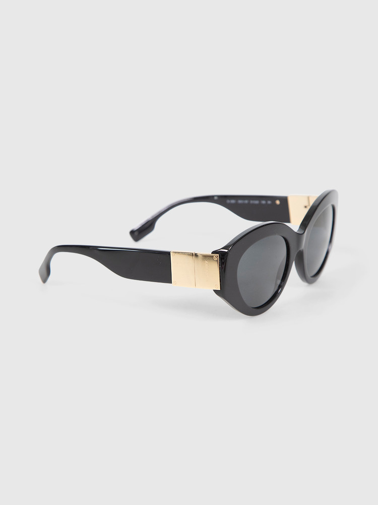 Burberry Black Sophia Cat Eye Sunglasses