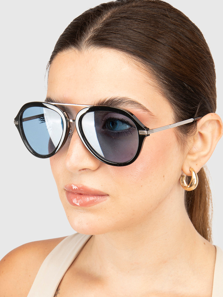 Burberry Blue Aviator Jude Sunglasses