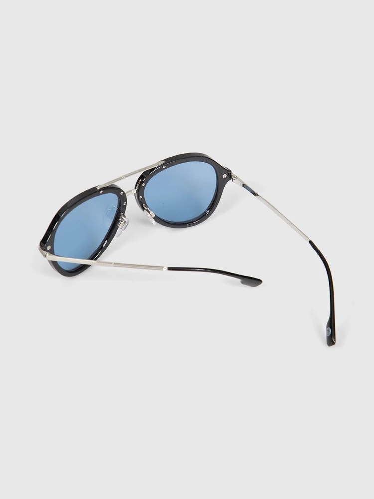 Burberry Blue Aviator Jude Sunglasses