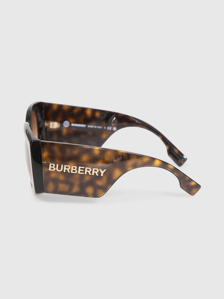 Burberry Havana Rectangle Madeline Sunglasses