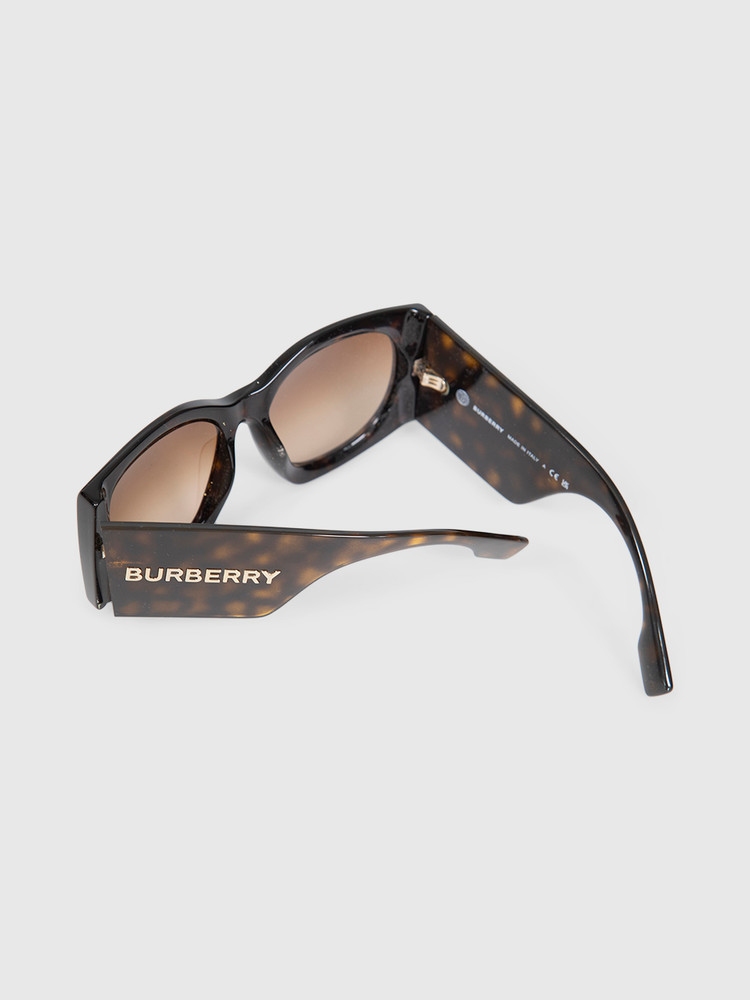 Burberry Havana Rectangle Madeline Sunglasses