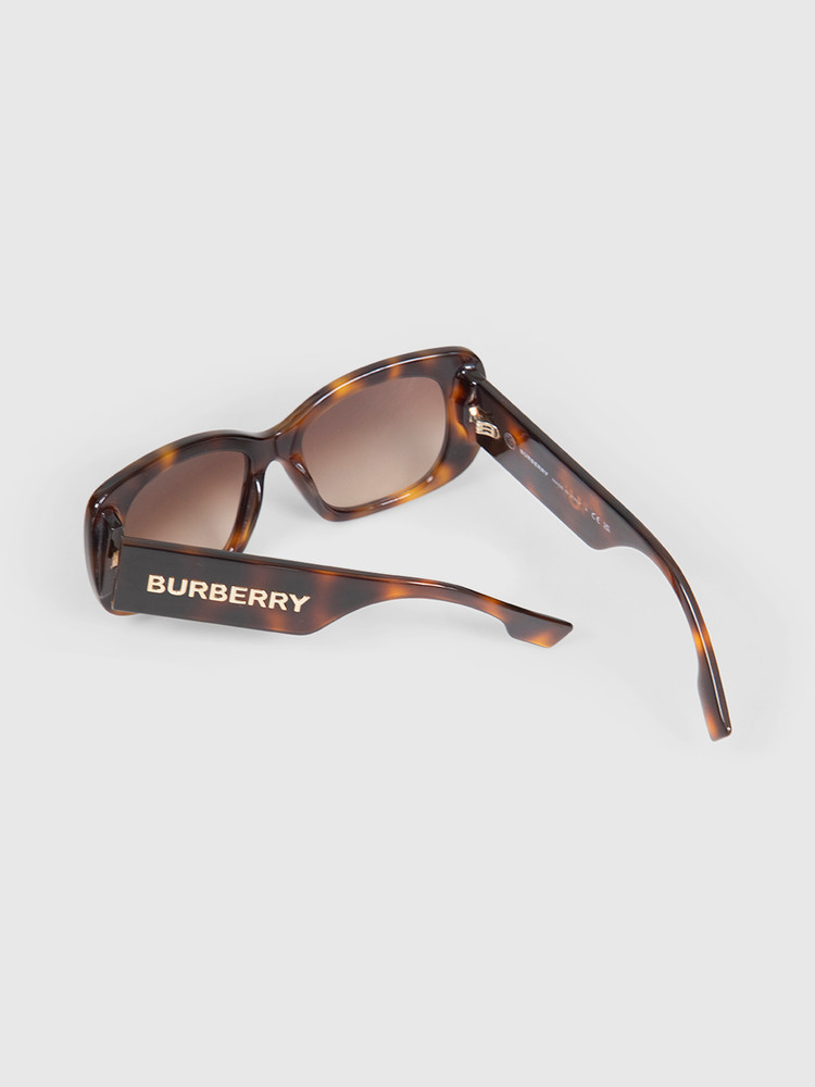 Burberry Havana Rectangle Gradient Sunglasses