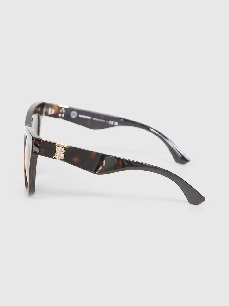 Burberry Havana Square Logo Sunglasses