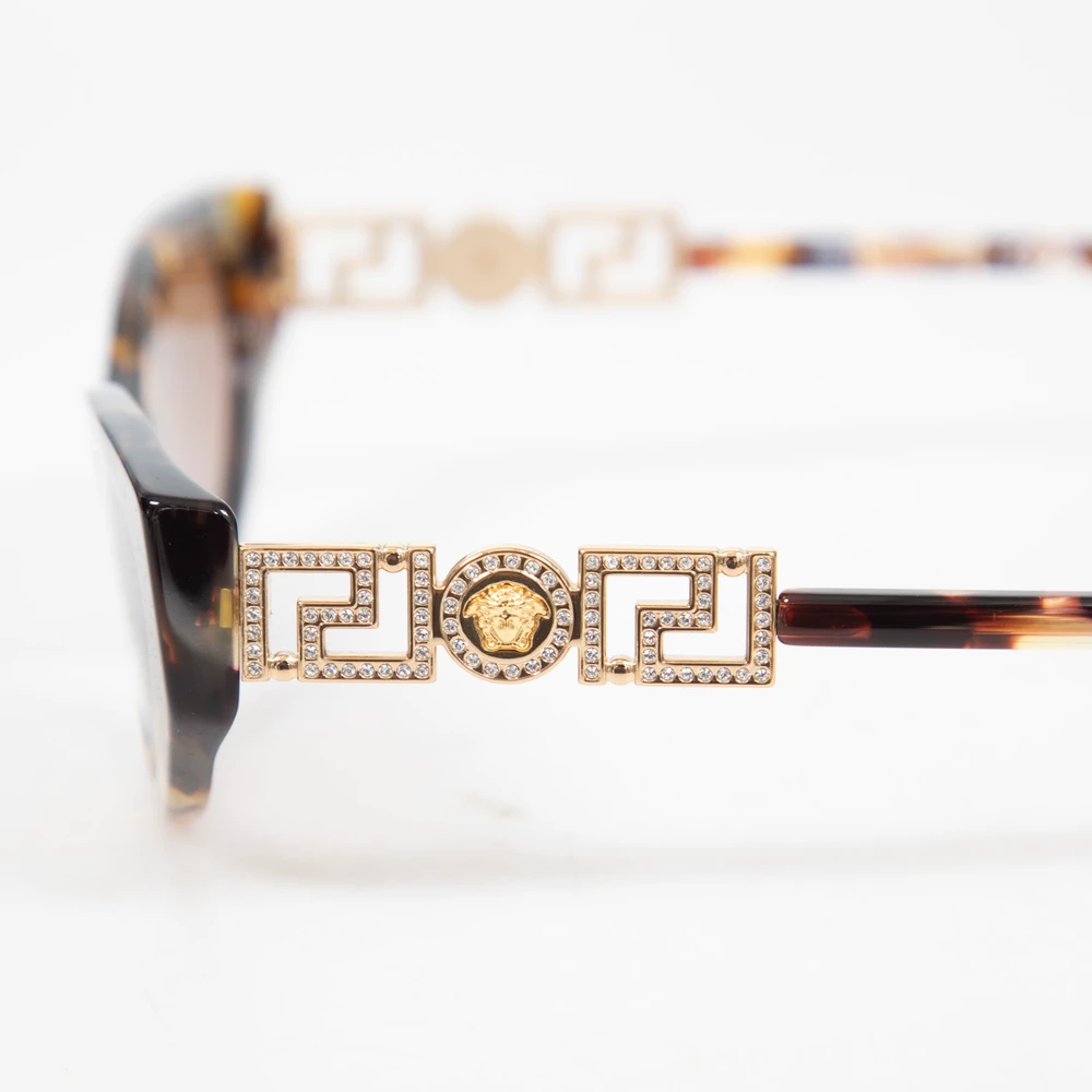 Versace Tortoise Frame Medusa Cat Eye Sunglasses