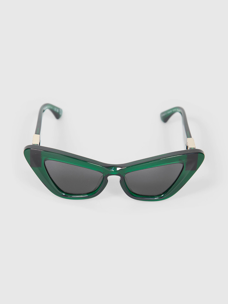 Burberry Green Cat Eye Logo Sunglasses