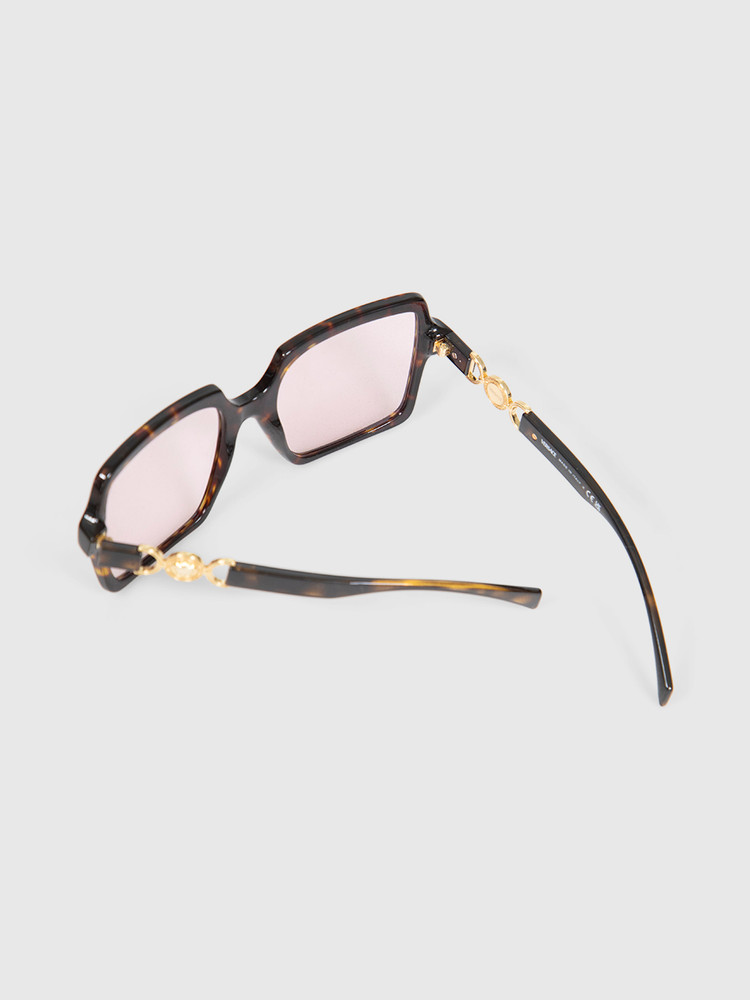 Versace Tortoiseshell Pink Lenses Sunglasses