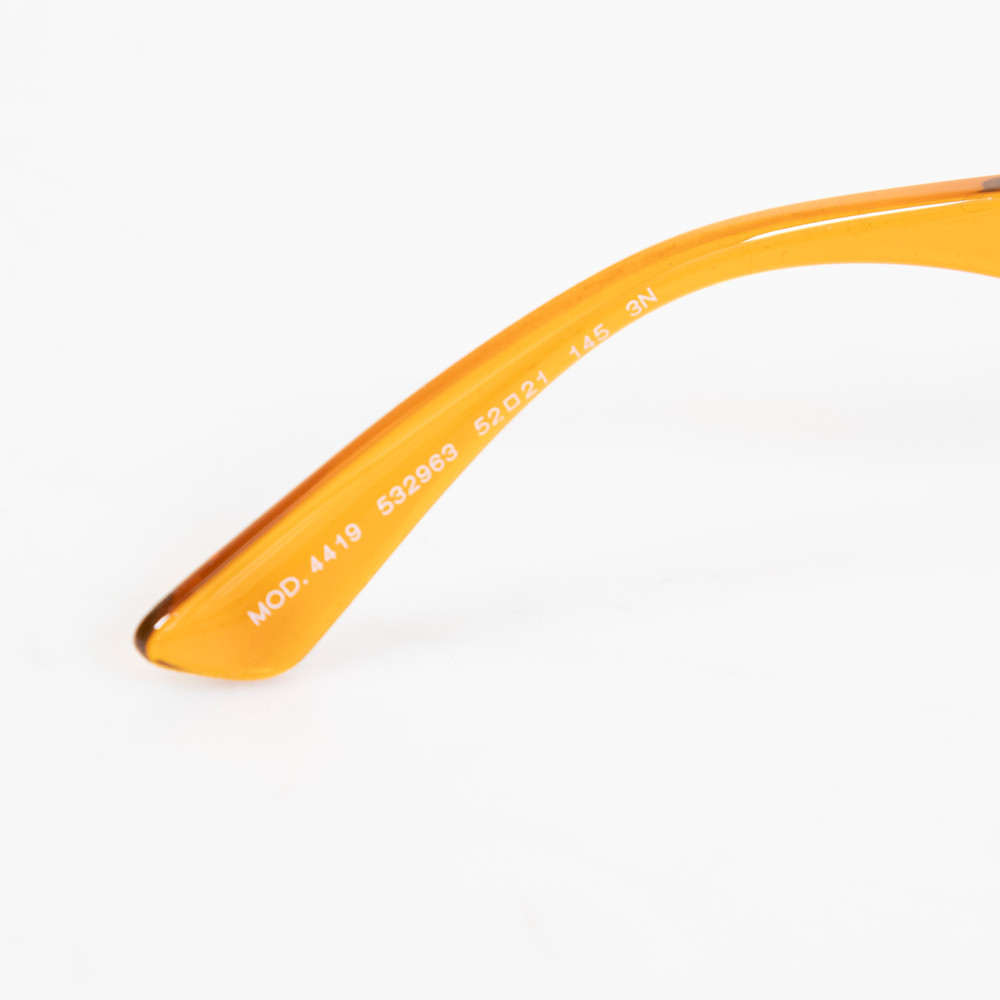 Versace Transparent Orange Cat Eye Sunglasses