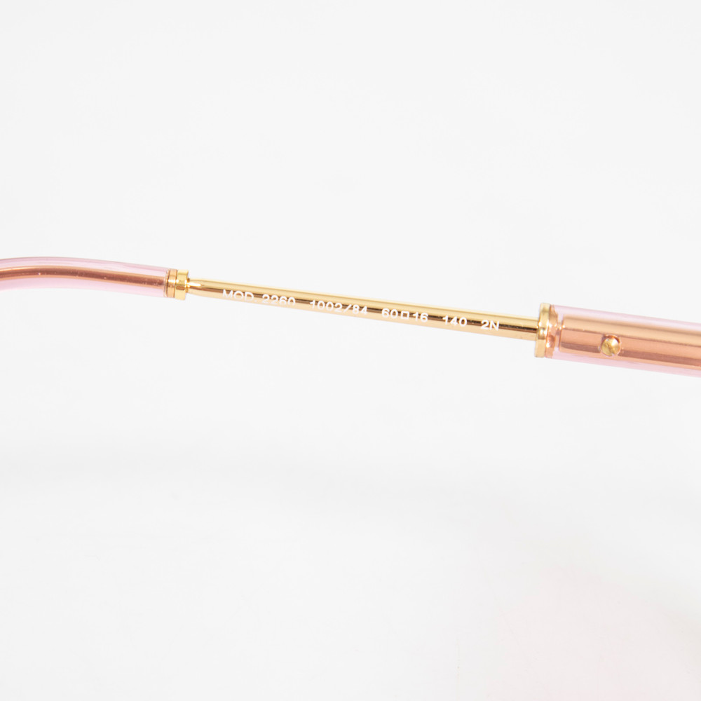 Versace Pink Transparent Aviator Sunglasses