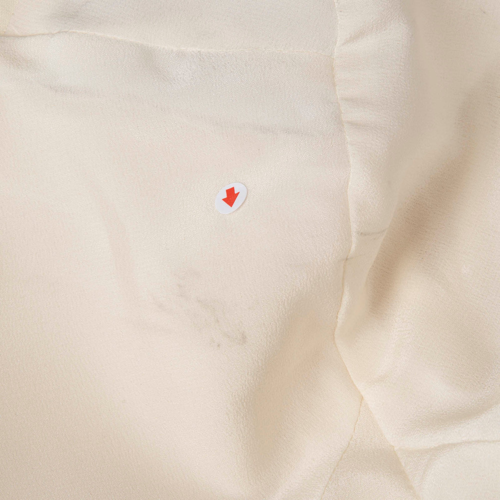 Burberry Ecru Silk Chain Detail Blazer