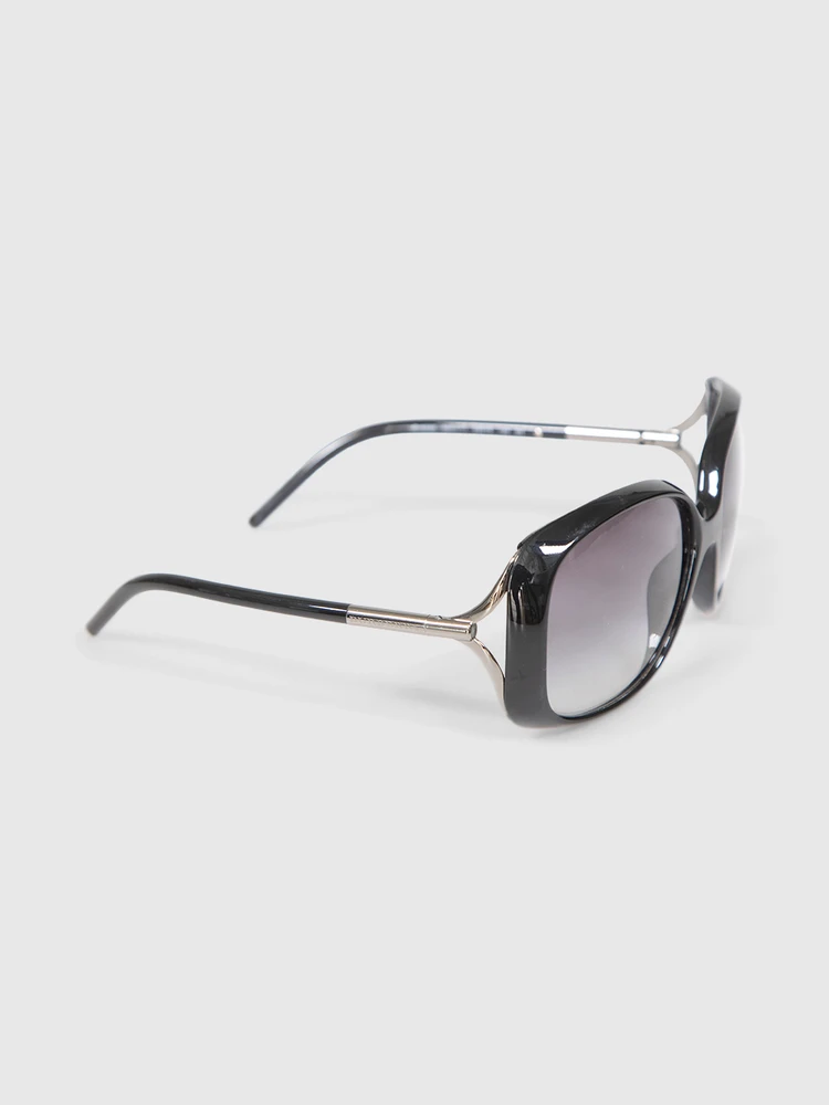 Burberry Black Gradient Oversized Sunglasses