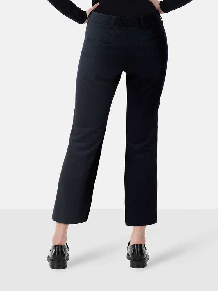 Prada Navy Mid Rise Trousers