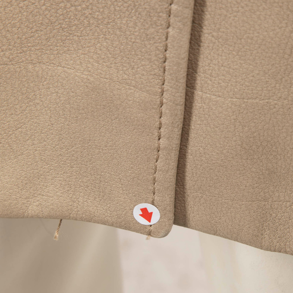 Prada Vintage 2002 Beige Leather Trench Coat