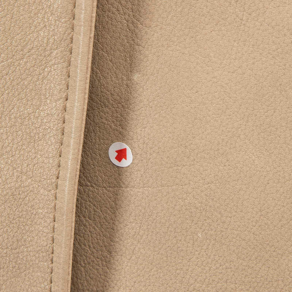Prada Vintage 2002 Beige Leather Trench Coat