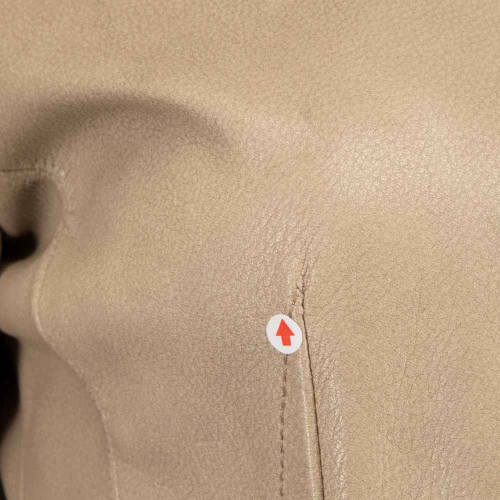 Prada Vintage 2002 Beige Leather Trench Coat
