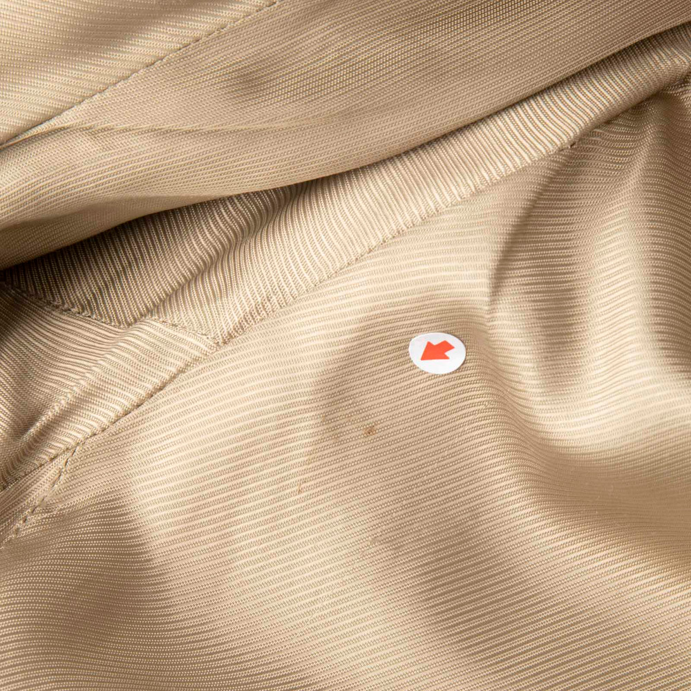 Prada Vintage 2002 Beige Leather Trench Coat