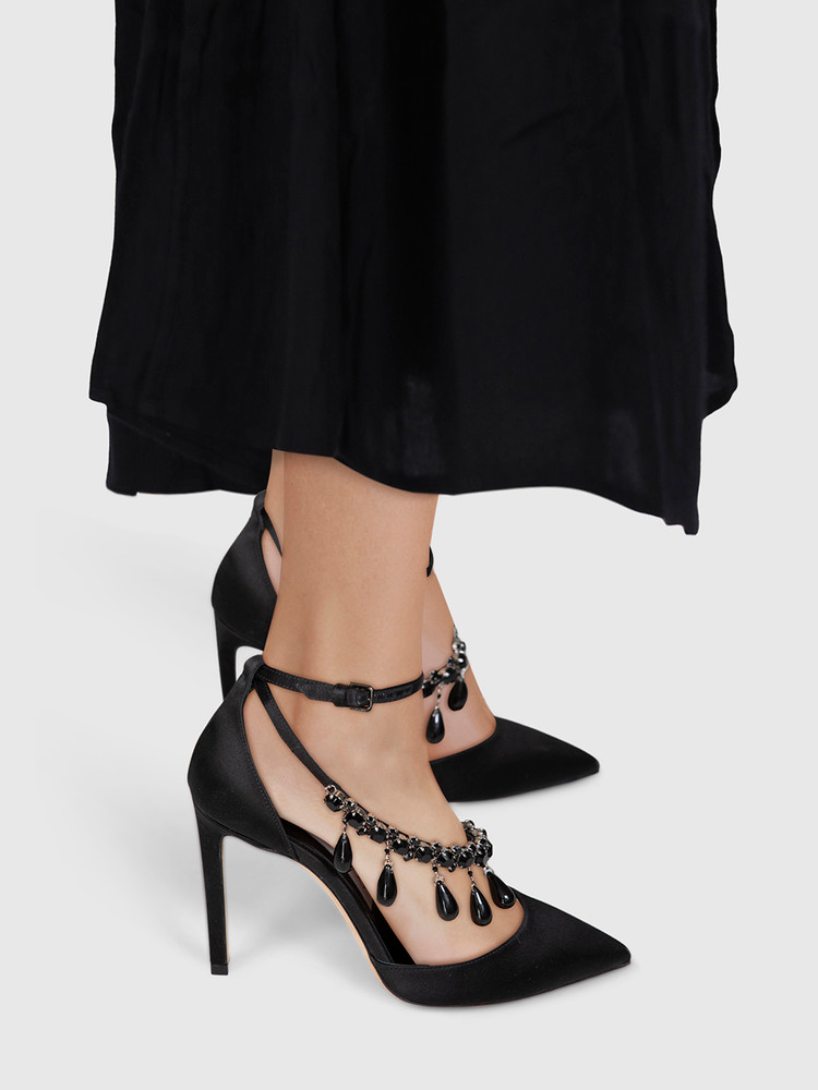 Jimmy Choo Black Victoria D’Orsay Heels