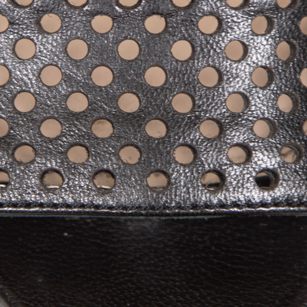 Prada Black Laser Cut Sandals