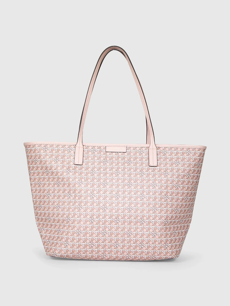 Tory Burch Pink Ever-Ready Monogram Tote Bag