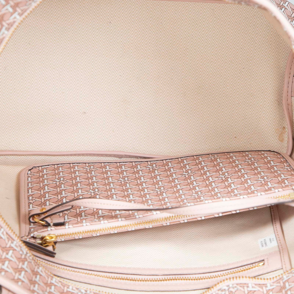 Tory Burch Pink Ever-Ready Monogram Tote Bag