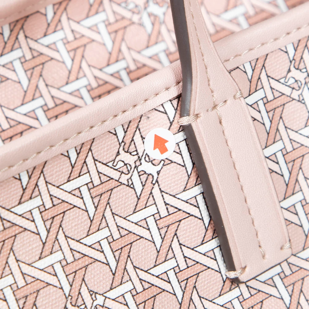 Tory Burch Pink Ever-Ready Monogram Tote Bag