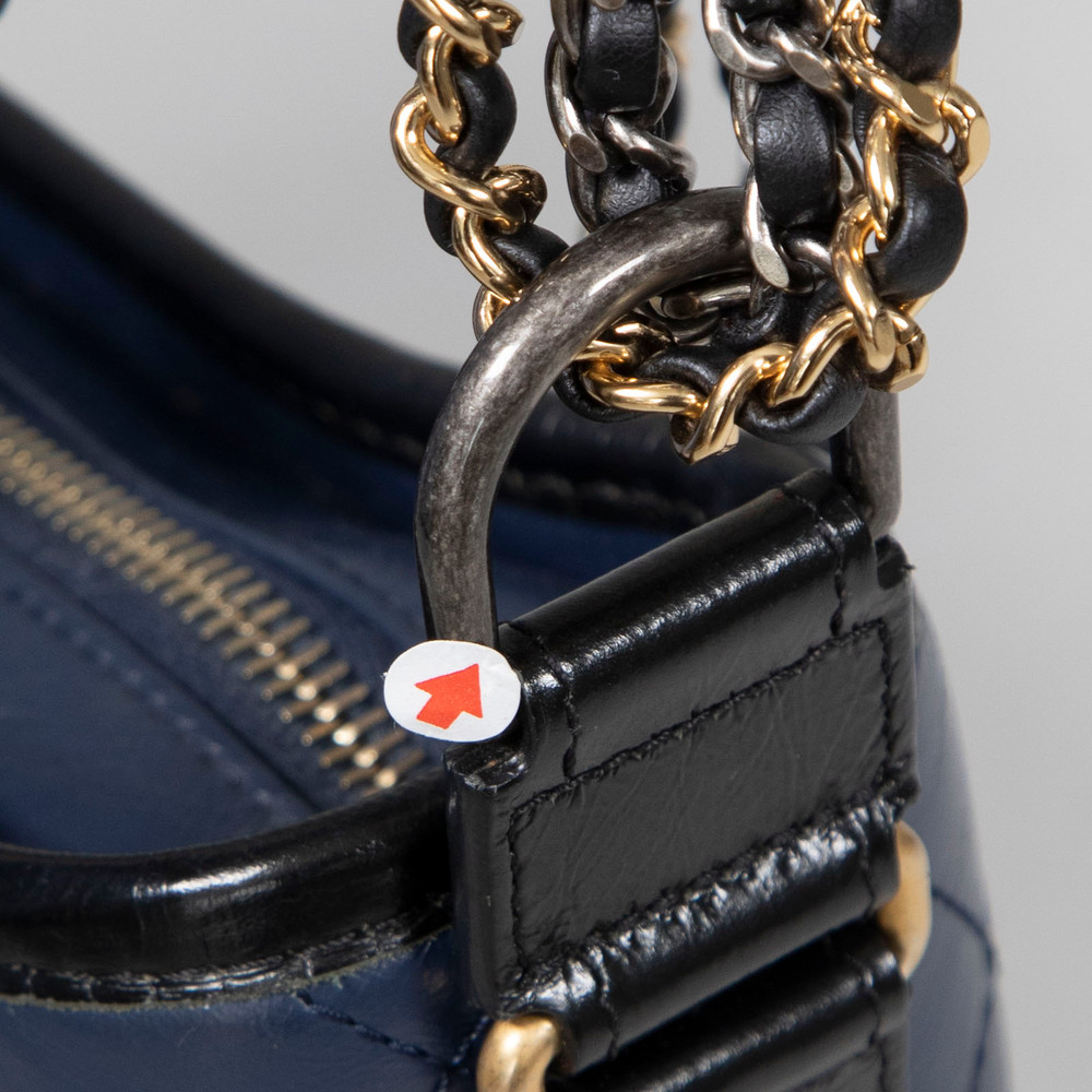 Chanel 2018 Navy Leather Small Gabrielle Bag