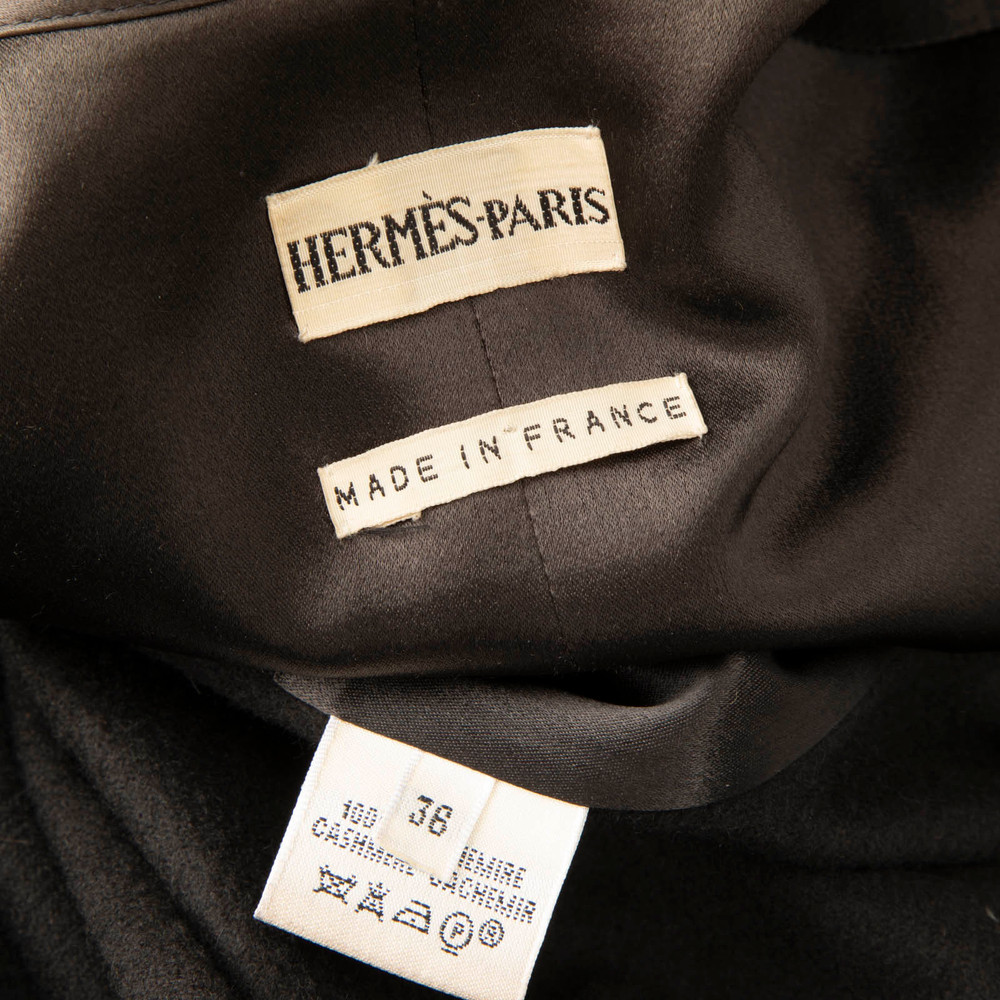 Hermès Brown Cashmere Long Coat