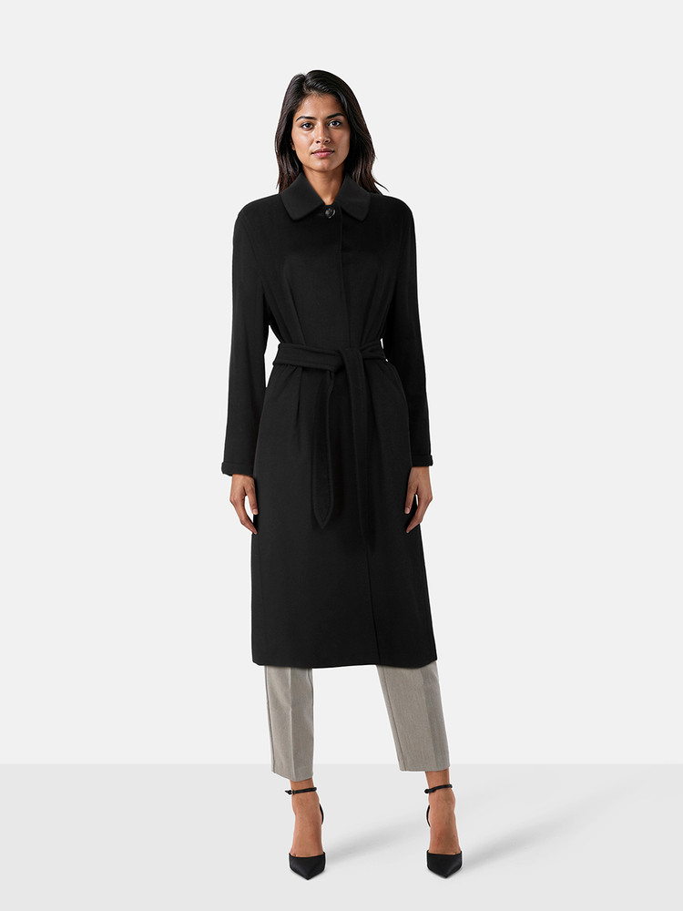 Max Mara Black Cashmere Long Coat