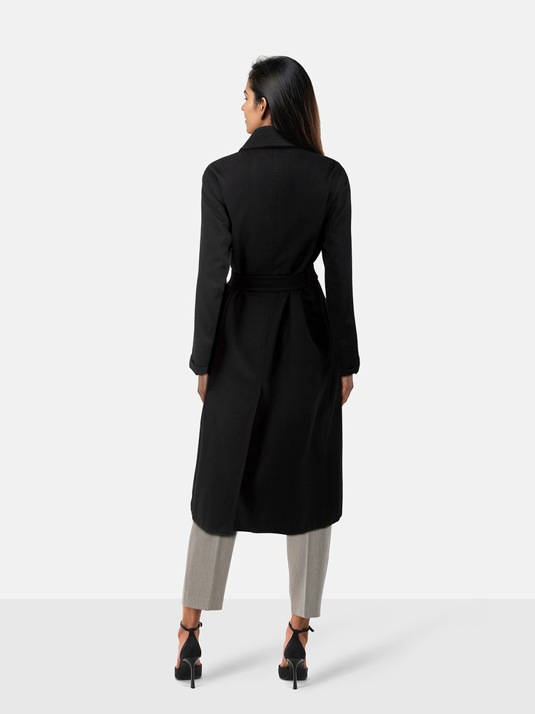 Max Mara Black Cashmere Long Coat