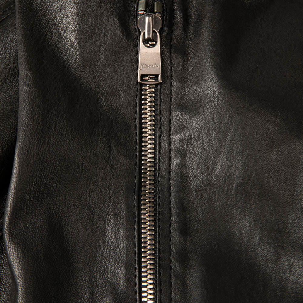 Jitrois Black Lamb Leather Zip Jacket