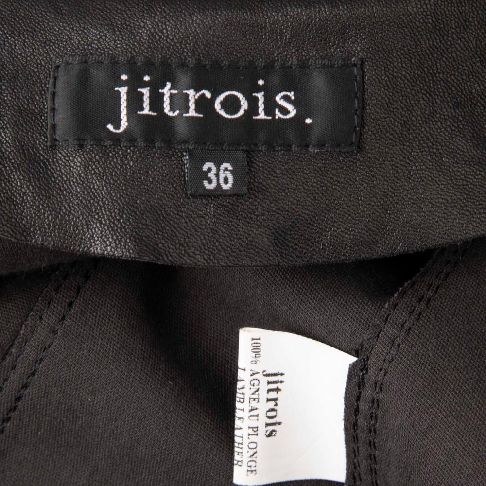 Jitrois Black Lamb Leather Zip Jacket