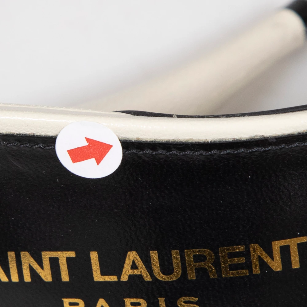 Saint Laurent Pearl Calfskin New Belfagor Mules