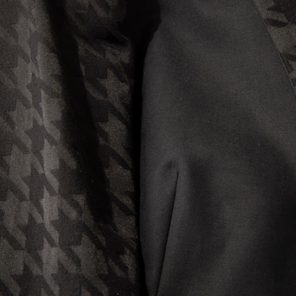 Anne Fontaine Black Houndstooth Print Riley Blazer